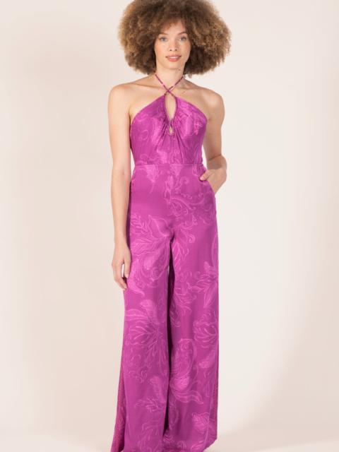 Poupette St Barth Long Jumpsuit Cilia - Purple Reef