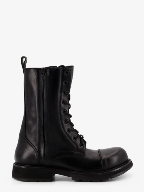 BALENCIAGA Balenciaga Leather Truck Laceup Boot