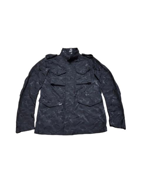 Other Designers Japanese Brand - Battalion Black Camo 4 Pocket Zipper Jacket