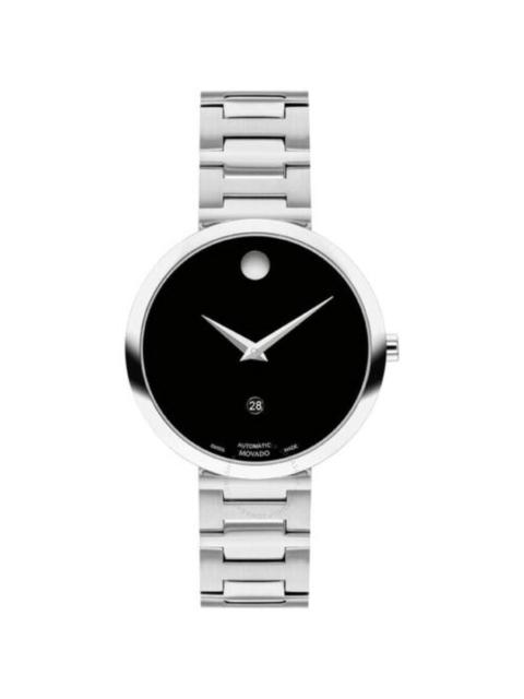 Movado - Movado Museum Classic Automatic Black Dial Ladies Watch 0607678