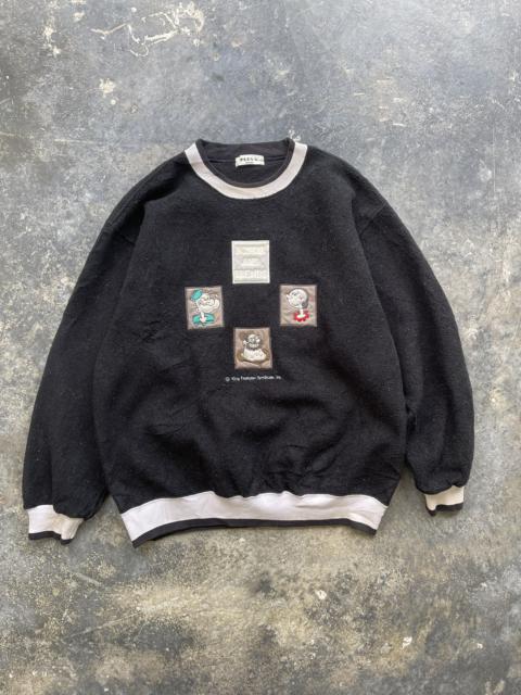 Other Designers Vintage - Vintage Popye And Friend Fleece crewneck pullover