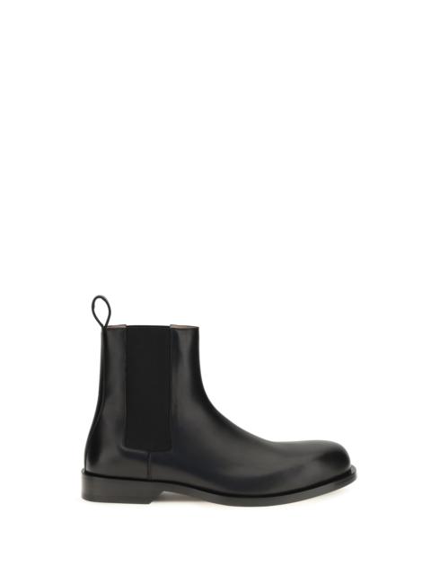 Loewe Loewe Men Bobine Chelsea Ankle Boots In Polished Calfskin