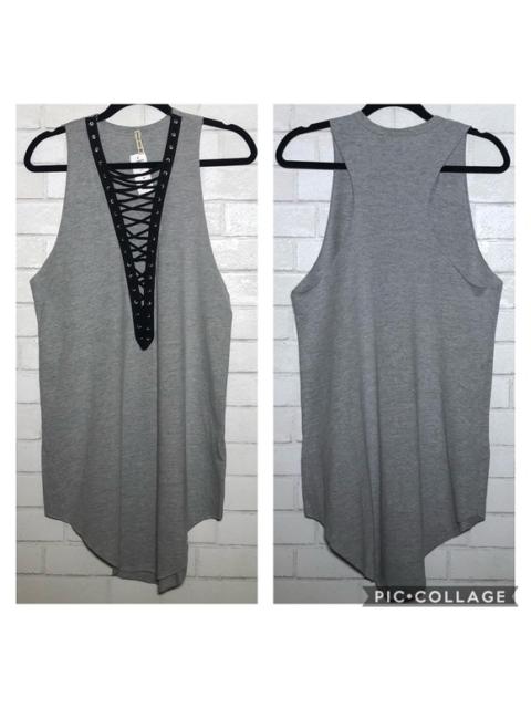 Other Designers LF - Emma & Sam Lace Up Racerback Tank Dress