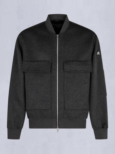 MOOSE KNUCKLES ALDER CASHMERE-WOOL BOMBER JACKET