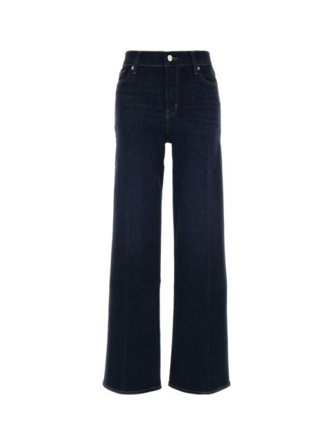 FRAME Blue Stretch Denim Le Slim Palazzo Jeans