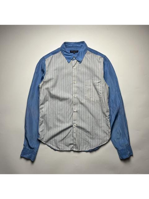 Comme des Garçons Homme Comme des Garcons Homme Over-Dyed Striped Panel Shirt