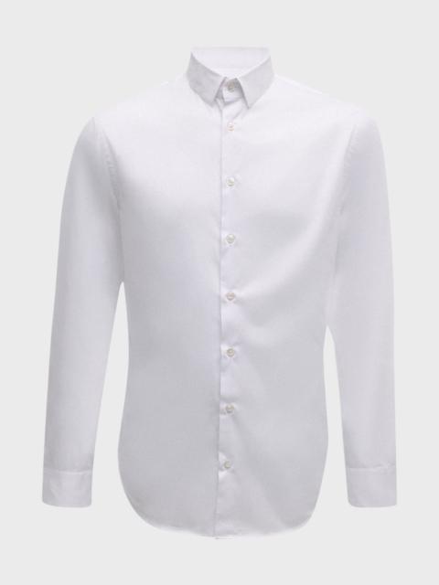 Men's Solid Cotton Sport Shirt