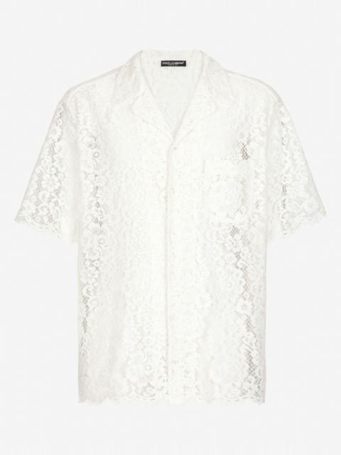 Dolce & Gabbana Lace Hawaiian shirt
