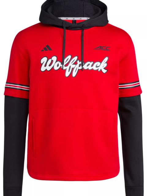 adidas adidas Men's NC State Wolfpack Medium Red Hooded Jersey
