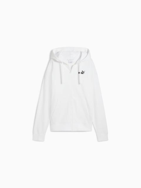 PUMA Essentials Small No. 1 Logo Fleece Women's Comfort Full-Zip Hoodie