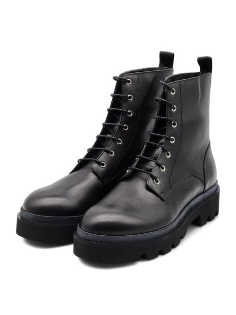 DSQUARED2 Logo Combat Boots - Leather - Black 46 13US $1290