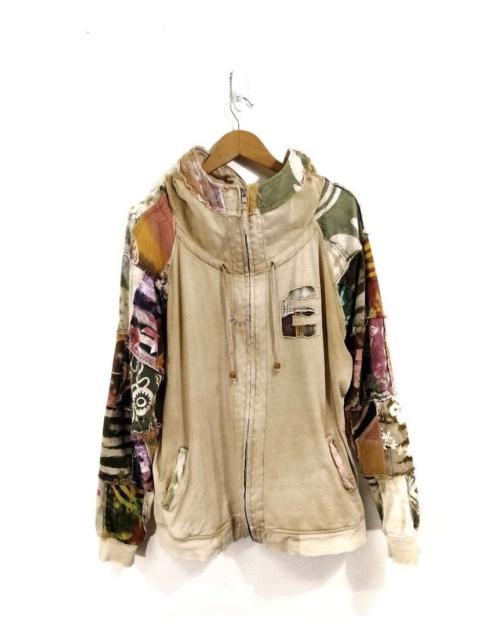 Other Designers Designer - Crazy Sleeve Patchwork Jacket Hoodies ElRodeo Kapital Style