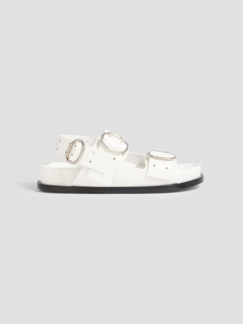 Jil Sander Perforated leather slingback sandals