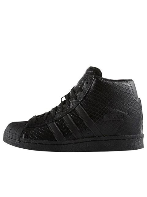 adidas (WMNS) adidas originals Superstar Up Non-slip Wear-Resistant High-Heeled Sneakers Black S76404