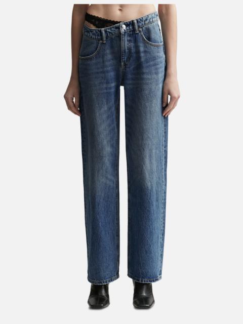 alexanderwang.t PRE-STYLED DENIM JEANS