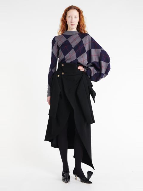 A.W.A.K.E. MODE SHIRT SKIRT BLACK