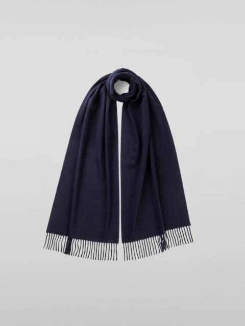 Johnstons of Elgin Merino Wool Dark Navy Scarf