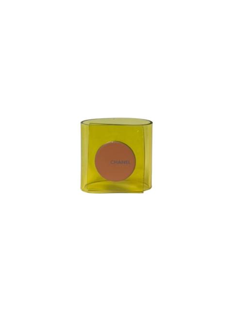 CHANEL CHANEL Vintage Transparent Vinyl Logo Ring