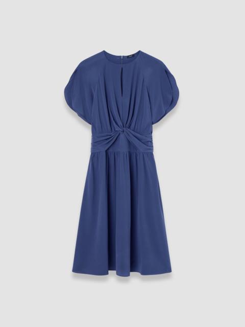 JOSEPH Lowri Crepe de Soie Knot Silk Dress