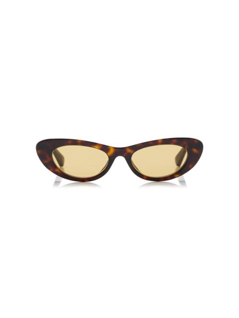 Bottega Veneta Cat-Eye Acetate Sunglasses brown