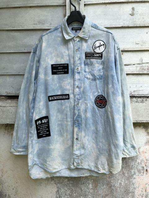 Other Designers If Six Was Nine - Semanticdesign Acid Wash Patches Button L/S