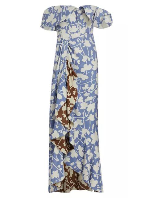 Other Designers Floral Off The Shoulder Dress
