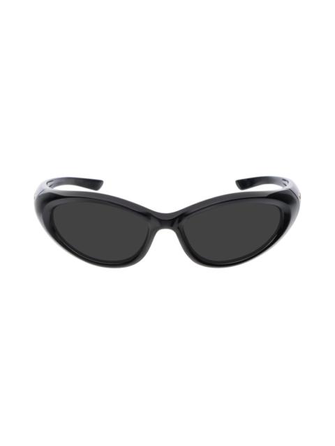 BALENCIAGA Sporty B Round Af Sunglasses  in Black