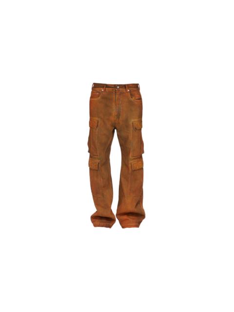 Rick Owens DRKSHDW DOUBLE CARGO JEANS (ORANGE)