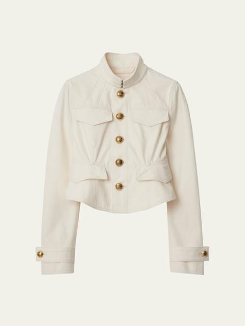 Burberry Cropped Cotton Jacket