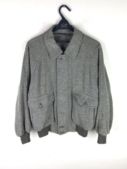 Other Designers Italian Designers - ARTE LUSSO Warm Wool Bomber Harrington Jacket