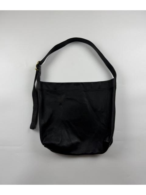 Jil Sander Jil Sander Gold Buckle Leather Shoulder Bag