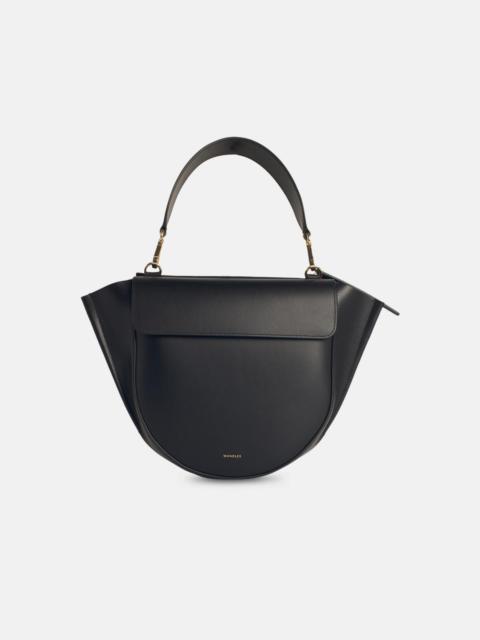 WANDLER 'HORTENSIA' BLACK LEATHER BAG