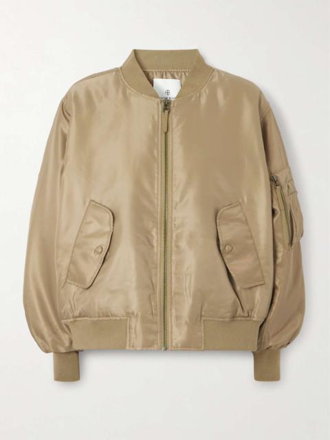 Leon shell bomber jacket Army green