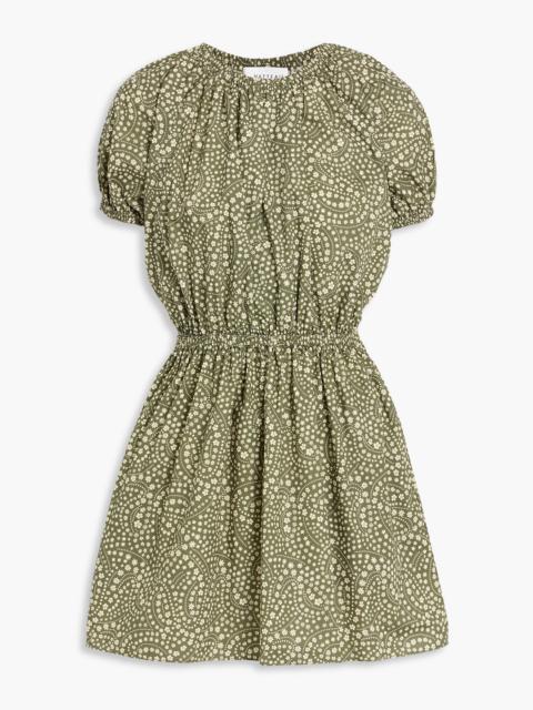 MATTEAU Floral-print cotton-poplin mini dress
