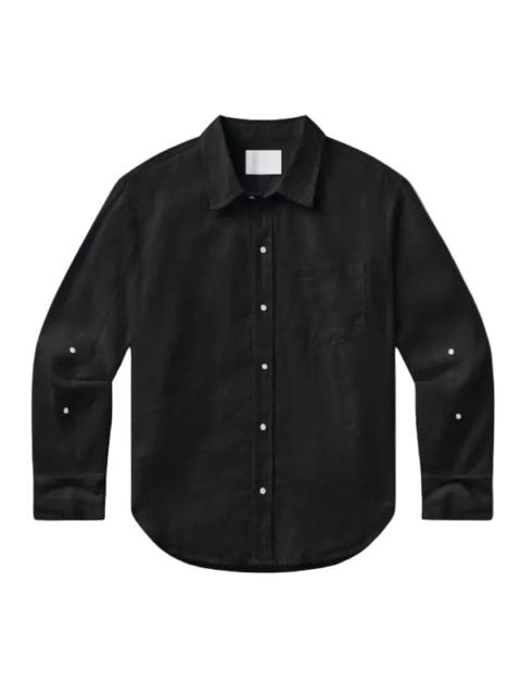 Citizens of Humanity Kayla Shrunken Linen Shirt in Black