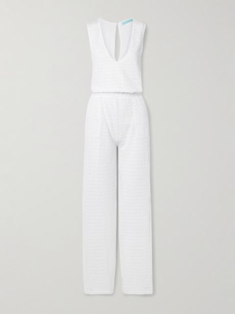 MELISSA ODABASH Gracie Crocheted Jumpsuit