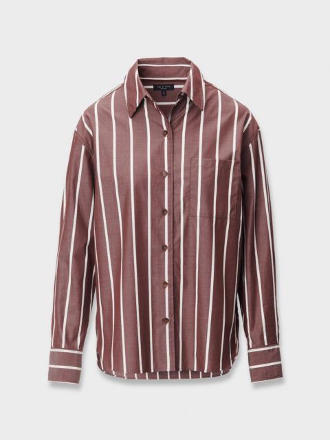 rag & bone Connie Striped Poplin Shirt