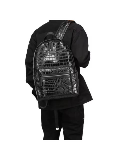 Other Designers Japanese Brand - Travel Backpack Crocodile Pattern PU Leather