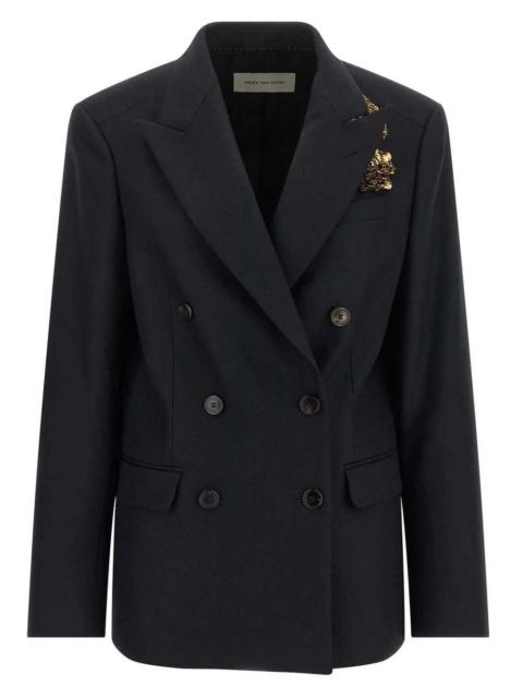 Dries Van Noten Dries Van Noten Women Embroidered Double-Breasted Blazer