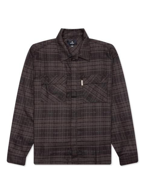 REPRESENT REP FLANNEL SHIRT - COFFEE