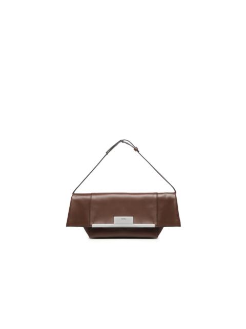 Max Mara Max Mara Large Clutch In Natural Leather