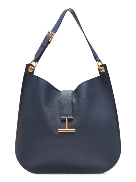 TOM FORD TOM FORD Large Tara Leather Hobo Bag in 1L087 Denim Blue at Nordstrom