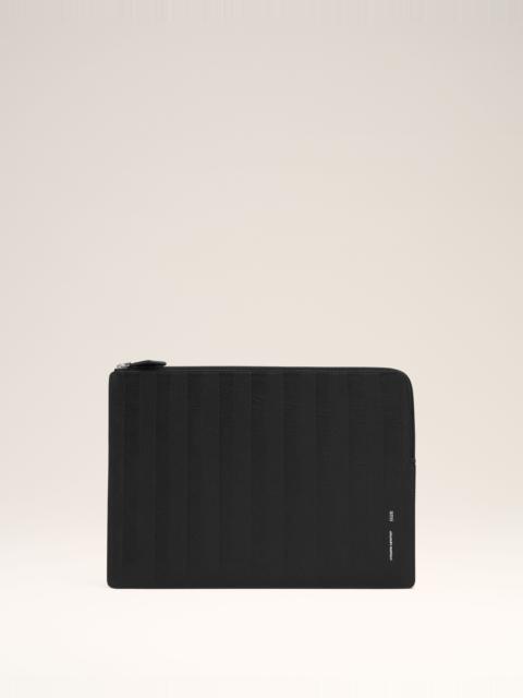 AMI Paris BLACK LEATHER MIDI DOCUMENT HOLDER