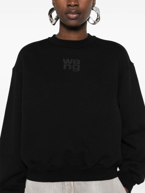 alexanderwang.t T BY ALEXANDER WANG Women Essential Terry Crew Sweatshirt W/Puff Paint Logo