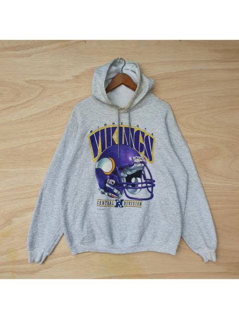 Other Designers Vintage - VINTAGE HOODIE MINNESOTA VIKING COPYRIGHT 1993 NFLP