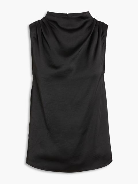 rag & bone Julie draped satin-crepe top