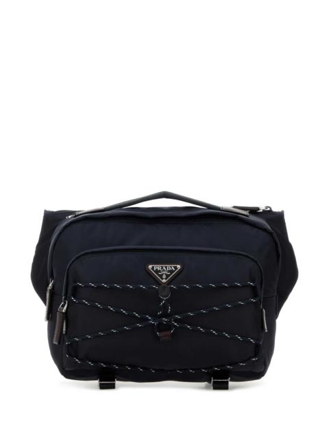 Prada Prada Men Dark Blue Re-Nylon Prada Speedrock Belt Bag