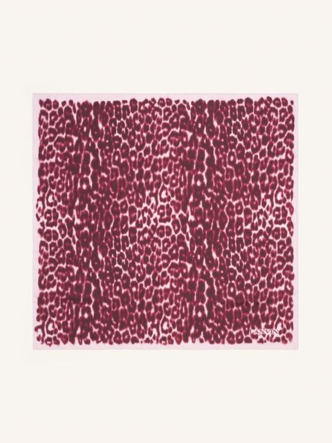 Lanvin LEOPARD PRINT SILK SCARF