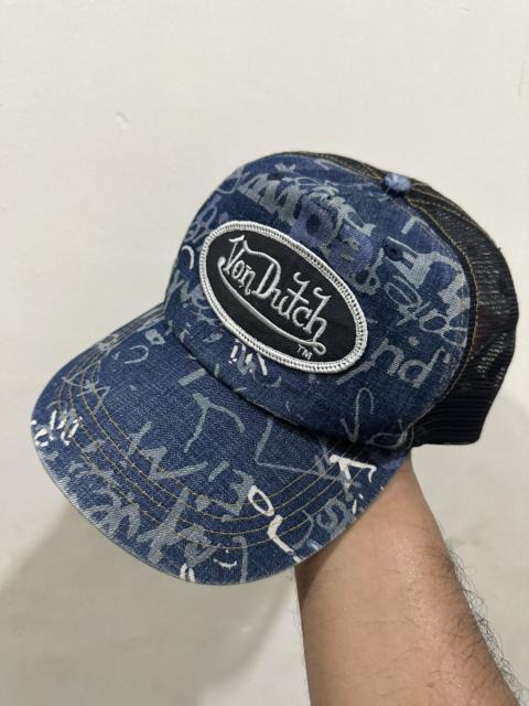 Other Designers VTG Denim Von Dutch Monogram Trucked Hat