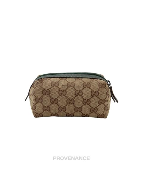 GUCCI Gucci Zip Pouch - GG Canvas Forest Green